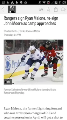 Rangers android App screenshot 1